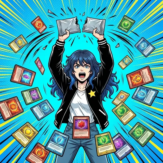 PullValue mascot opening a pack